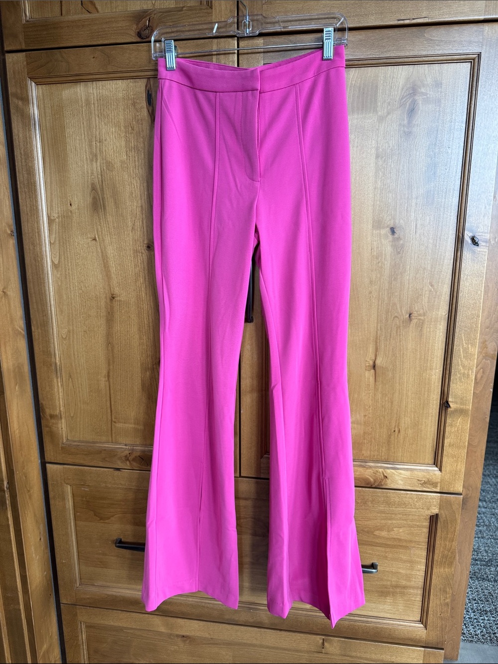 eesome Vibrant Pink Boot-Cut Flare Pants